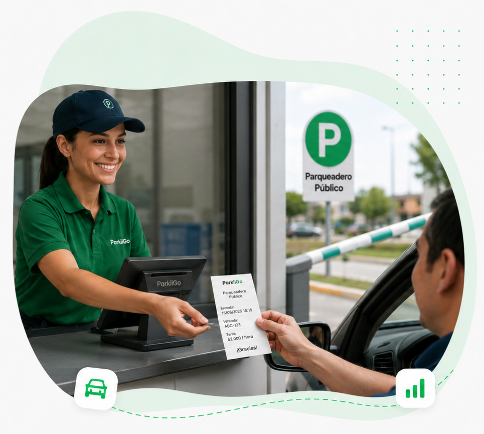 <p>Administra y optimiza<br><strong>parqueaderos públicos</strong><br>de manera eficiente<strong>.</strong></p>